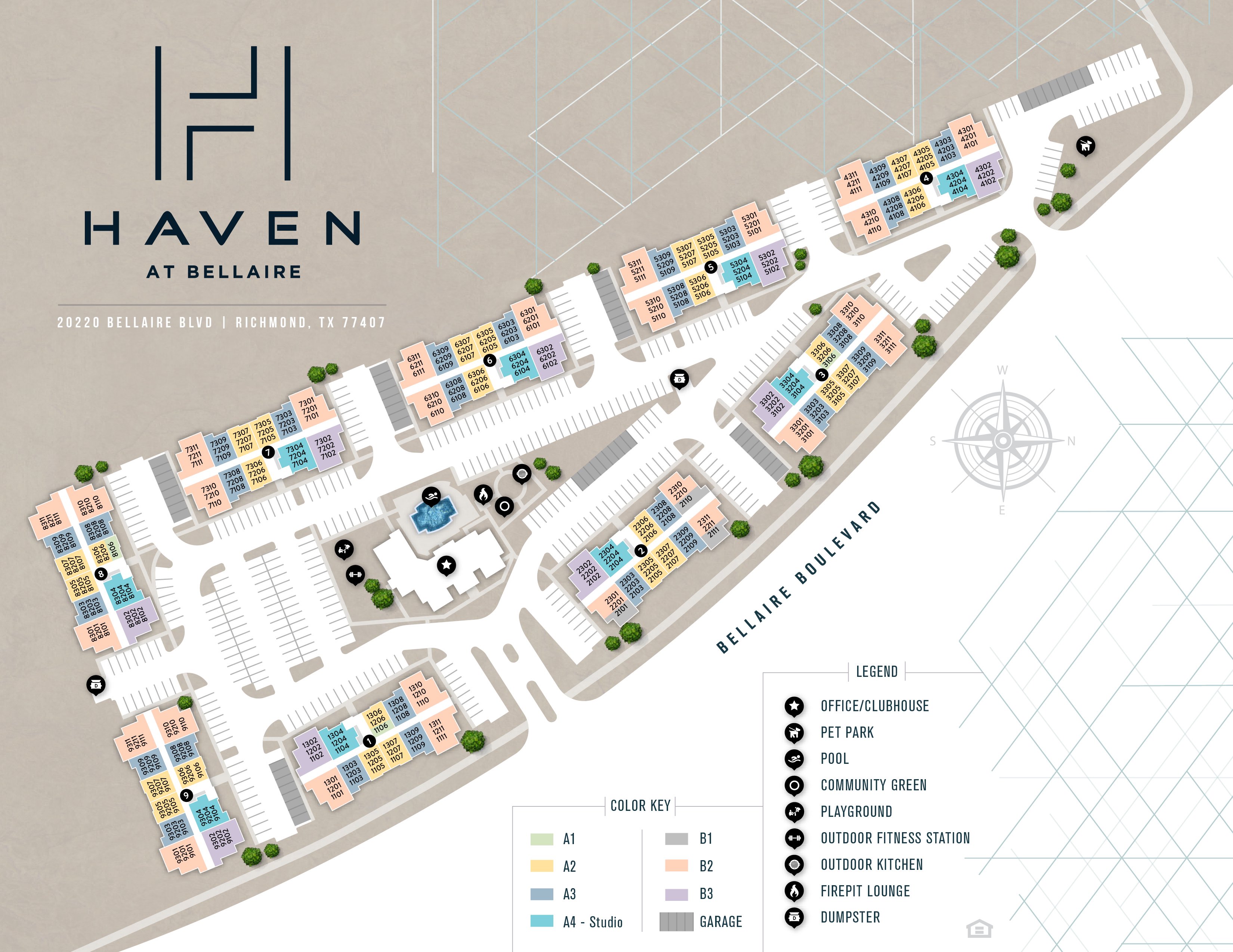 Haven At Bellaire Apartments Sitemap