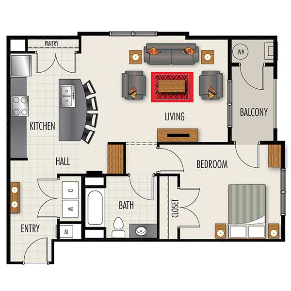 Heights at Lasalle Apartments - Floorplan - A4