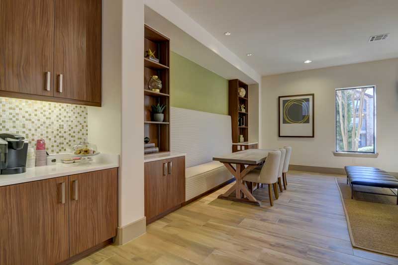 Custom Wood Cabinetry at Hilltop at Shavano Apartments in San Antonio, TX