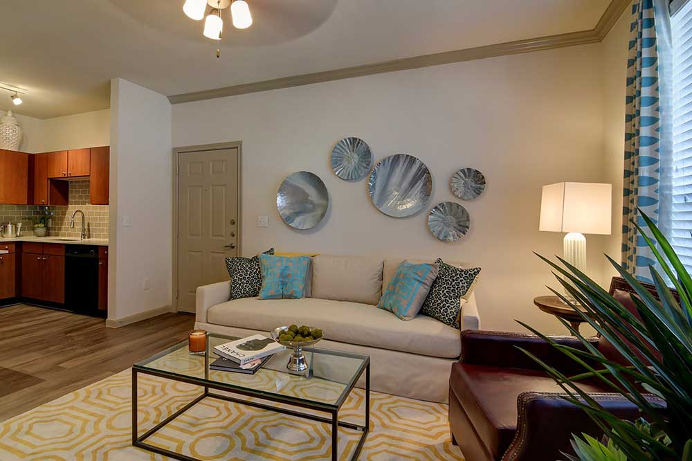 Large Living Room at Hilltop at Shavano Apartments in San Antonio, TX