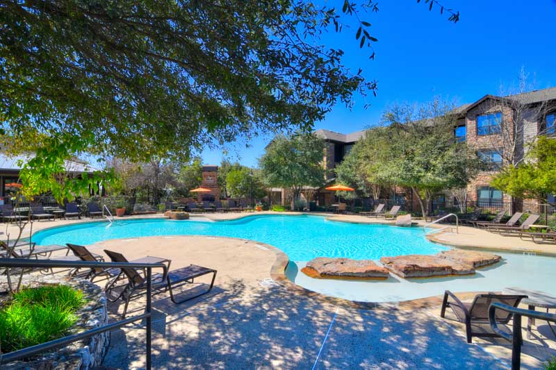 Resort-Style Swimming Pool at Hilltop at Shavano Apartments in San Antonio, TX