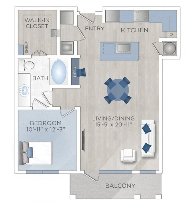 Floor plan layout for A13