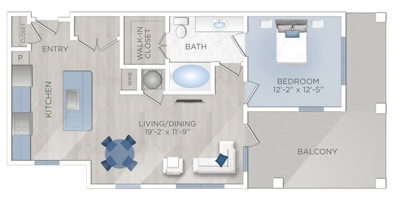 Floor plan layout for A9