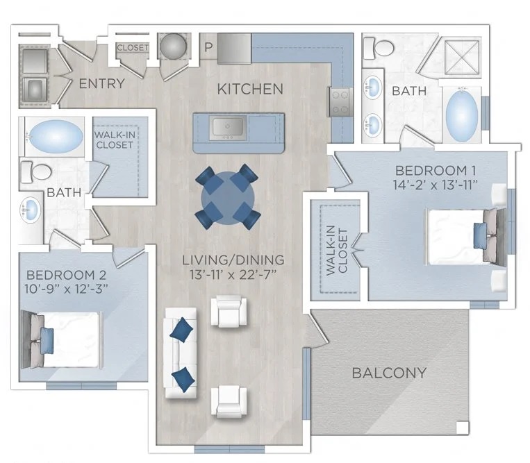 Floor plan layout for B5