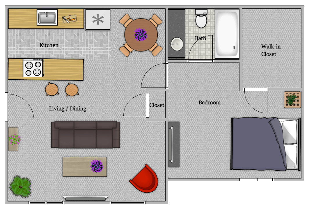 Indigo Apartments - Floorplan - A2