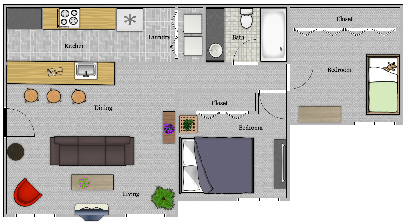 Indigo Apartments - Floorplan - B1