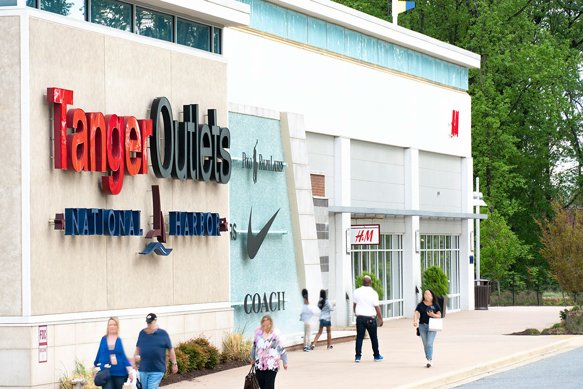 Tanger Outlets are 15 minutes from Iverson Towers & Anton House Apartments