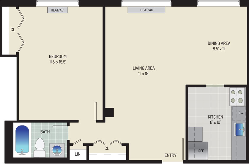 Iverson Towers & Anton House Apartments - Apartment 434311-1104-E