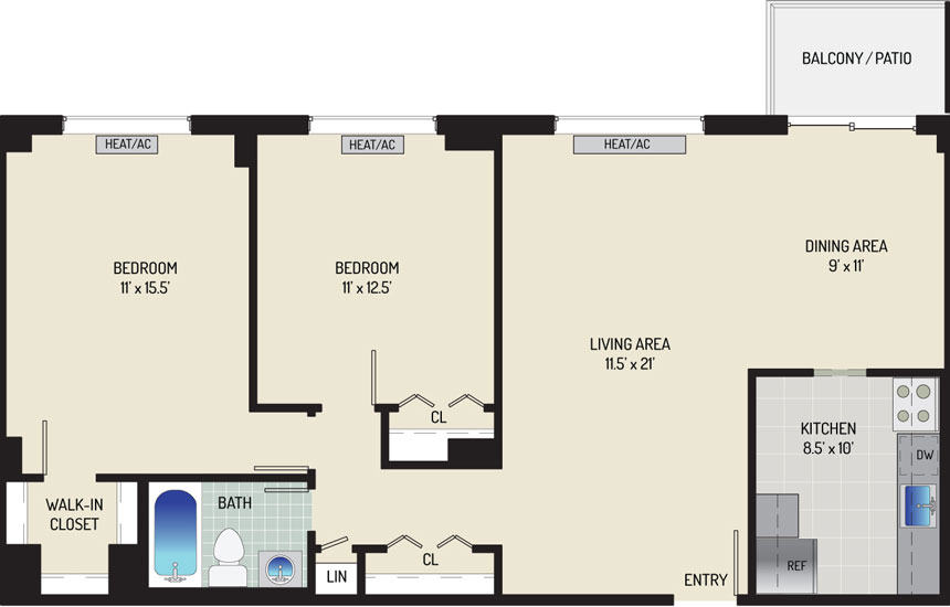 Iverson Towers & Anton House Apartments - Apartment 434311-0305-J1