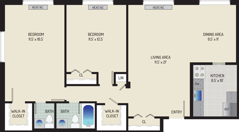 Iverson Towers & Anton House Apartments - Apartment 434311-0707-M