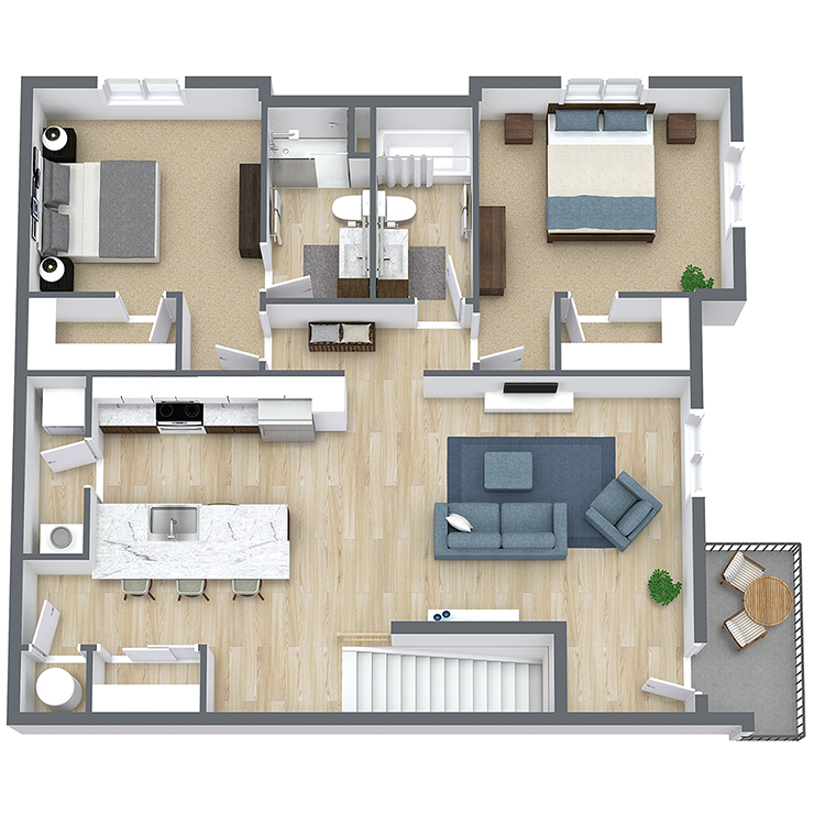 Floor plan layout for Freesia