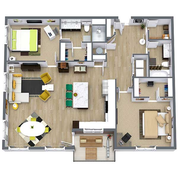 ivi Apartments - Floorplan - Ebony