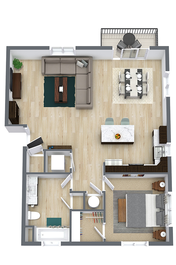 ivi Apartments - Floorplan - Aster