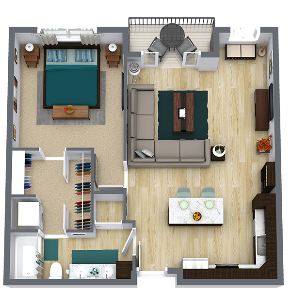 ivi Apartments - Floorplan - Birch