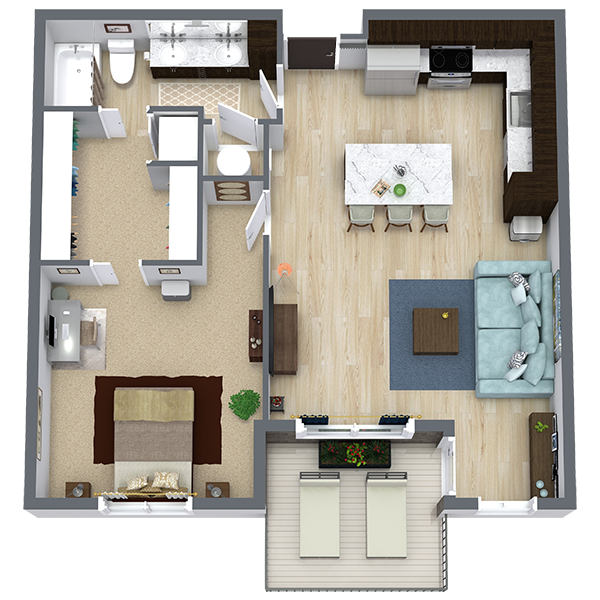ivi Apartments - Floorplan - Buttercup