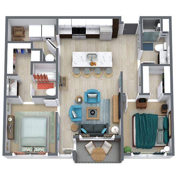 ivi Apartments - Floorplan - Evergreen