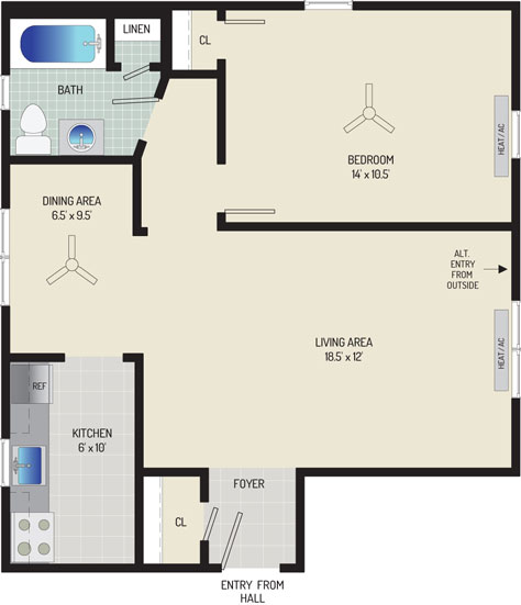 Kaywood Gardens Apartments - Apartment 08K303-A2-V2