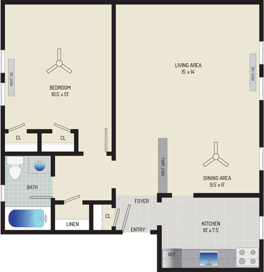 Kaywood Gardens Apartments - Apartment 084312-4-ZH1 -