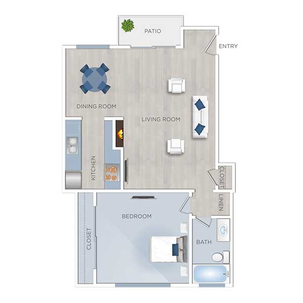 Floor plan layout for Plan B