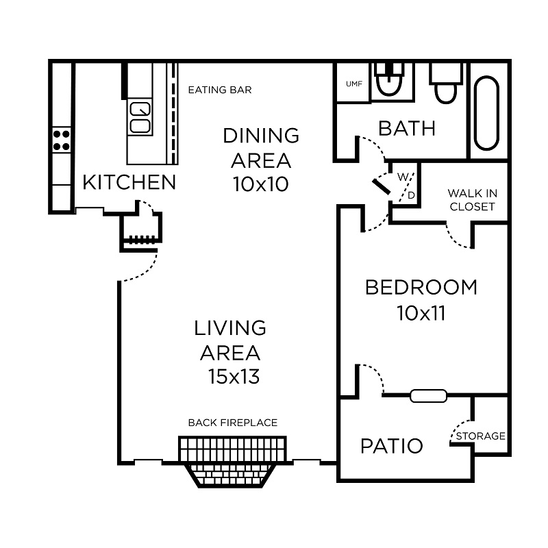 Lakeland Apartments - Floorplan - Amistad