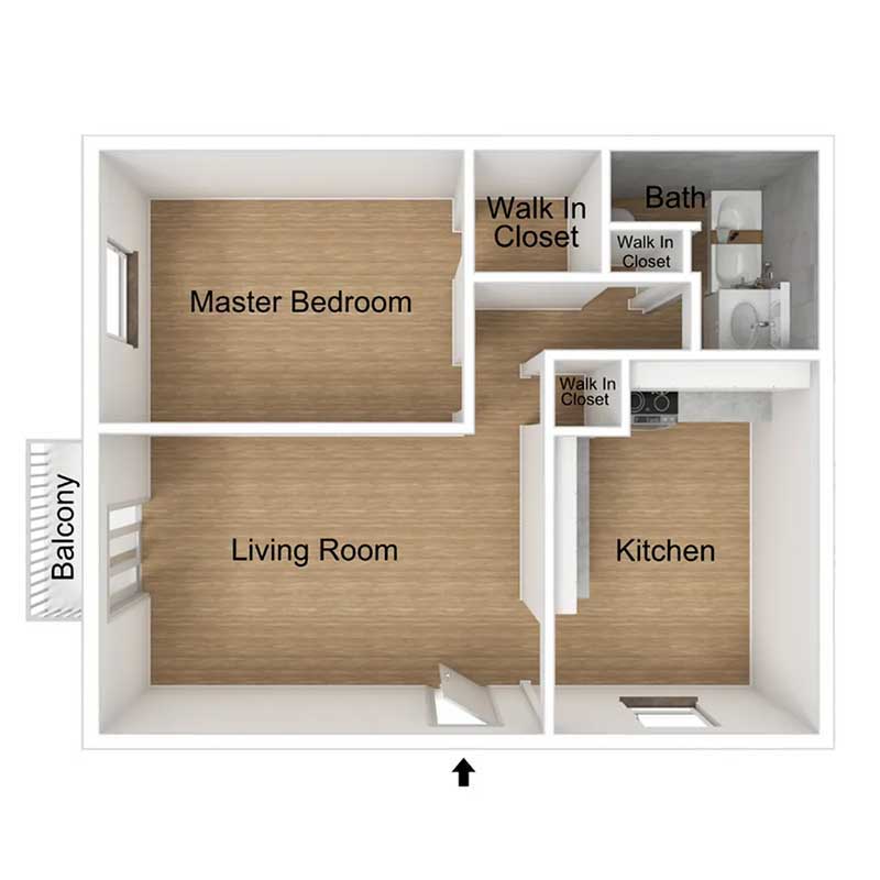 Floor plan layout for A2