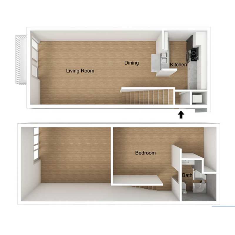Floor plan layout for A4-TH