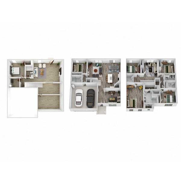 Floor plan layout for A2B