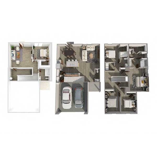 Floor plan layout for B1B