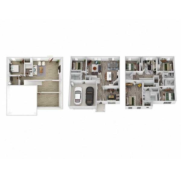 Floor plan layout for C1B