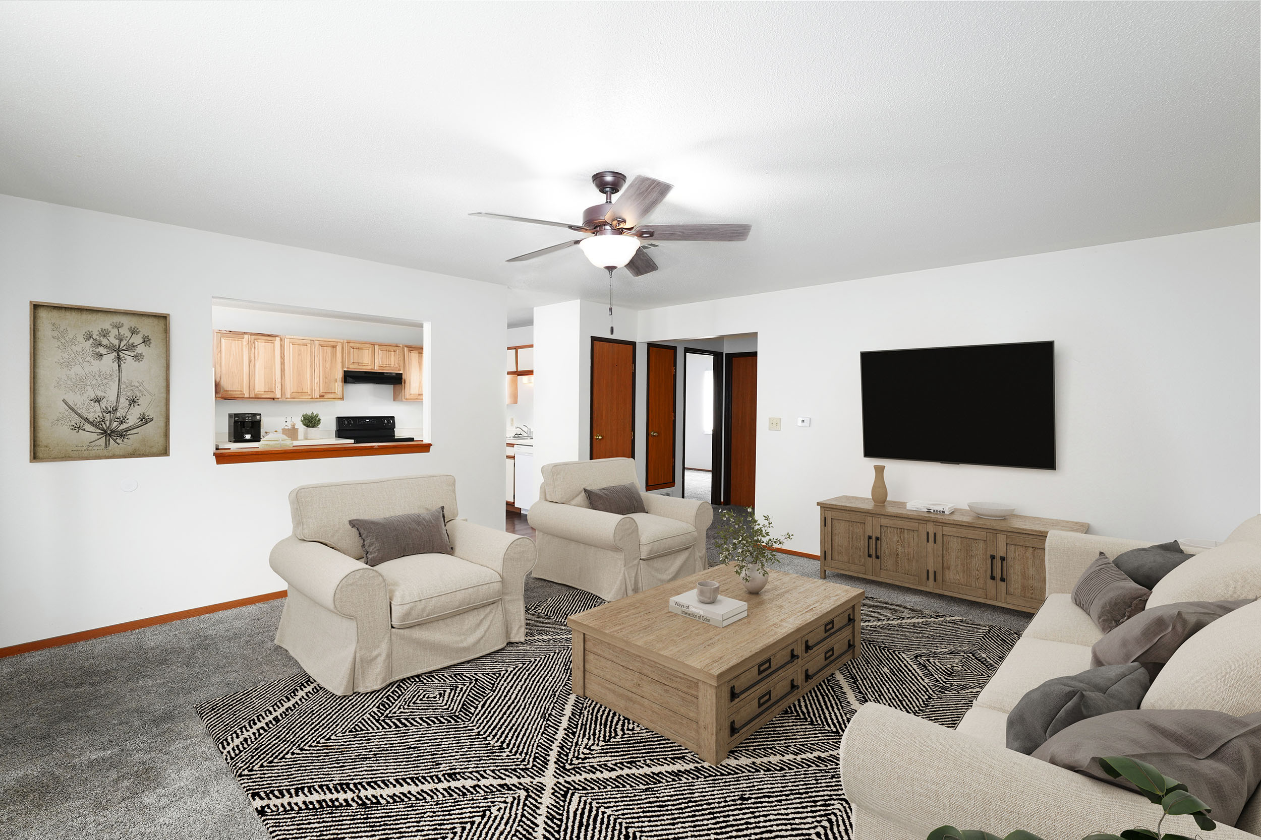 Lakeview Apartments - Living Room