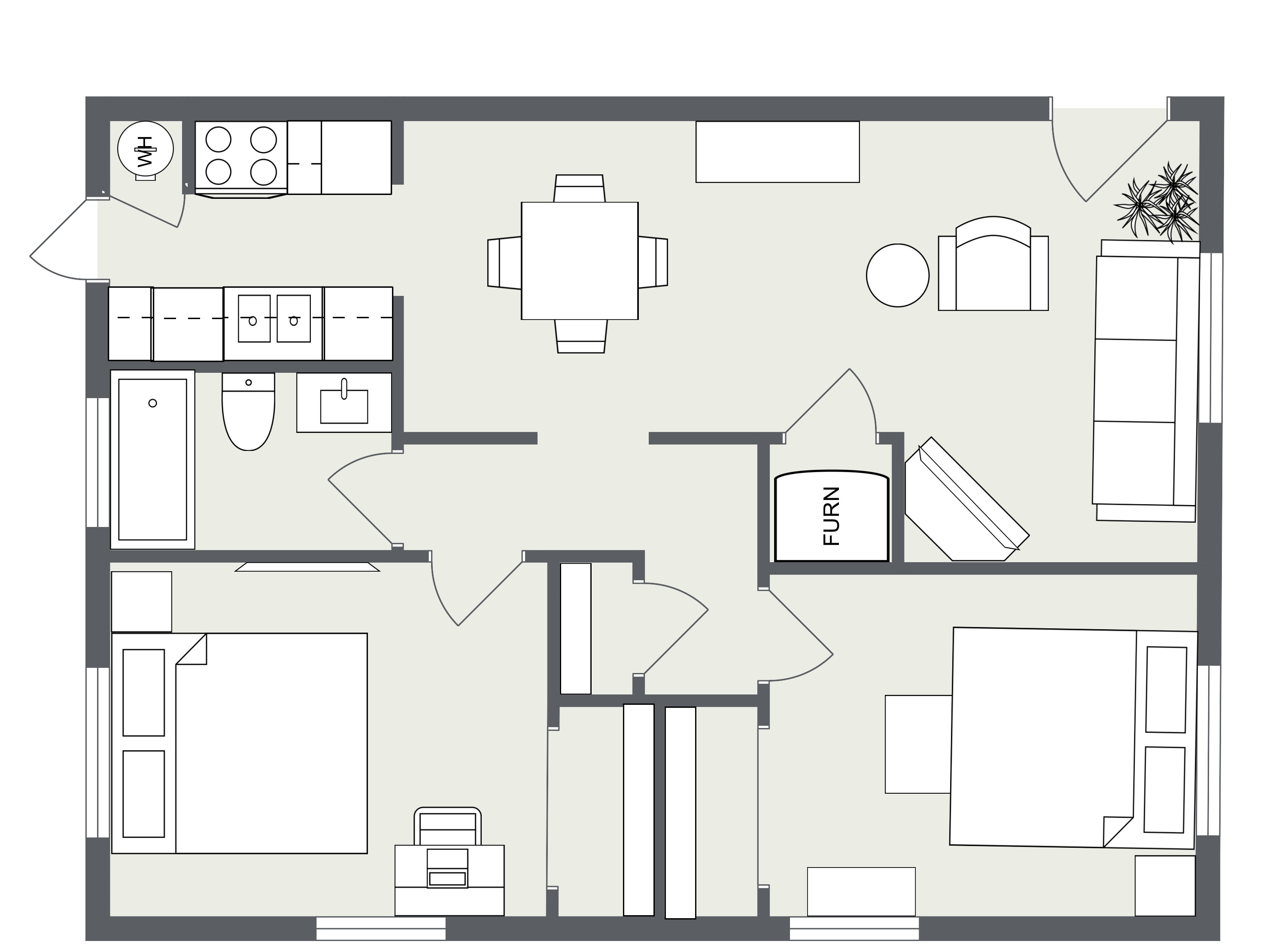 Laurel Flats - Floorplan - Two Bedroom