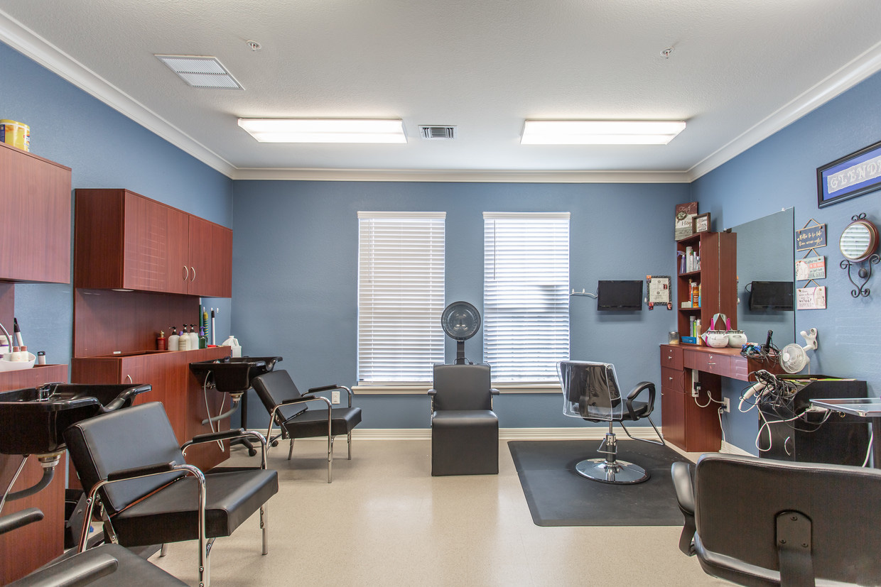 On-Site Beauty Salon at the Legacy Senior Living Apartments in Port Arthur, TX
