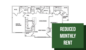 Floorplan - Two Bedroom Custom Lower image