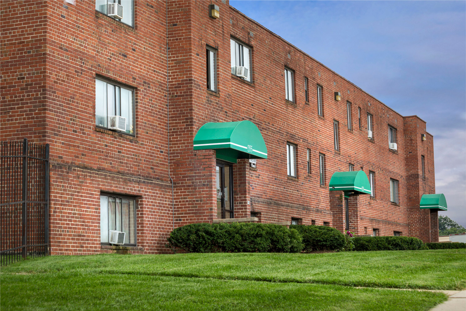 Apartment building at Liberty Place Apartments in Langley Park, MD
