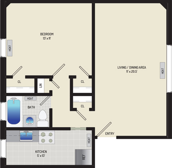 Liberty Place Apartments - Apartment 228018-102-A2
