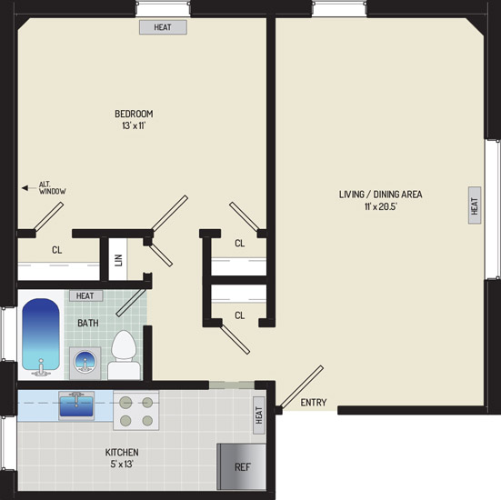 Liberty Place Apartments - Apartment 227902-102-B2