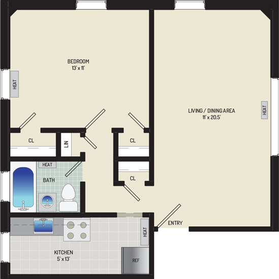 Liberty Place Apartments - Apartment 227916-102-C2