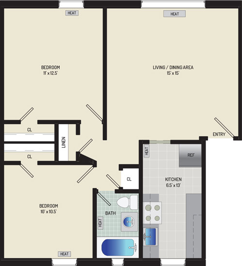 Liberty Place Apartments - Apartment 227906-201-D1