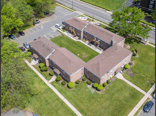 Aerial View of Livingston Gardens Apartments in North Brunswick Township, New Jersey