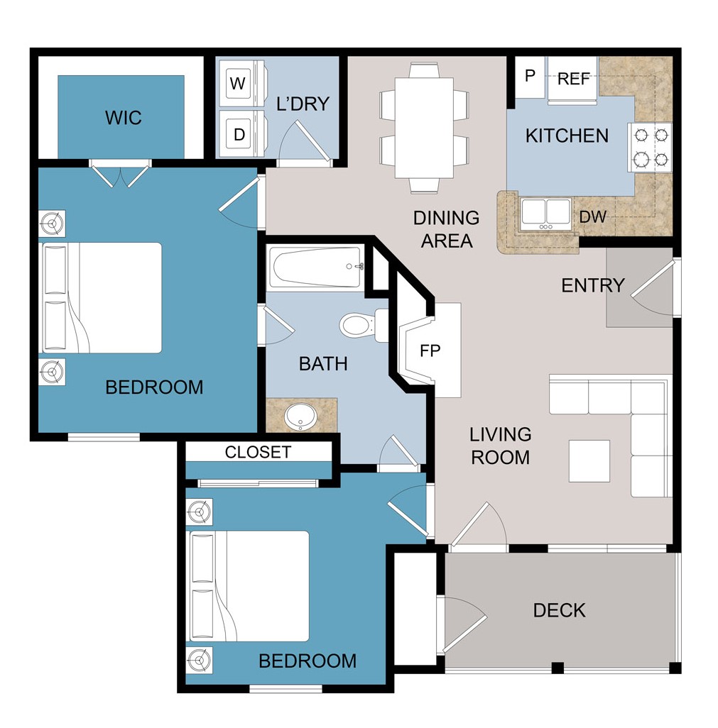 Floor plan layout for C Plan