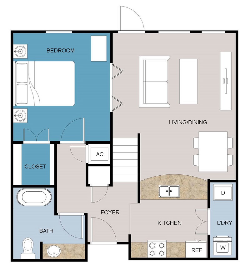 Floor plan layout for A2 