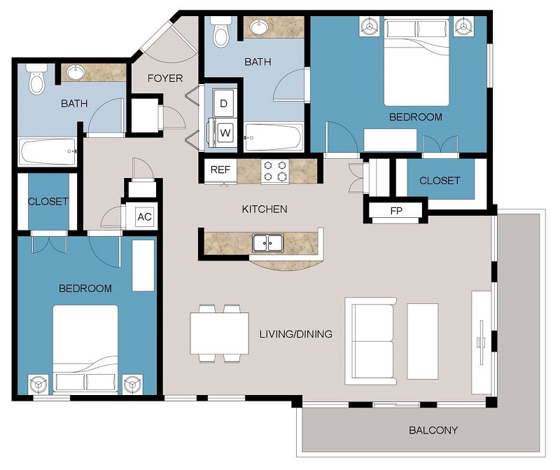 Floor plan layout for G2