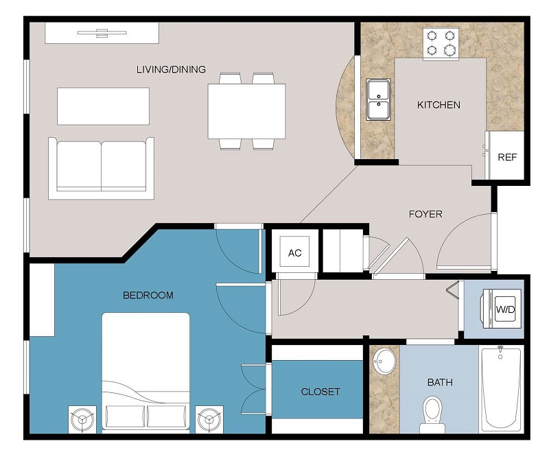 Floor plan layout for L1