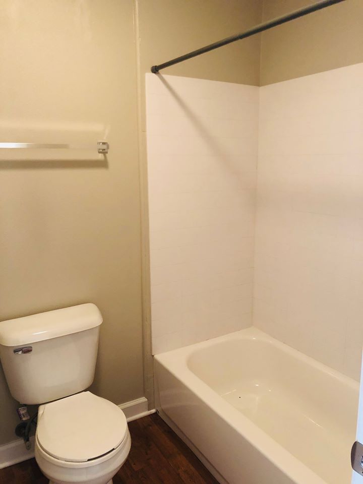 Bathtub and Shower at Marigold Apartments in Mobile, Alabama