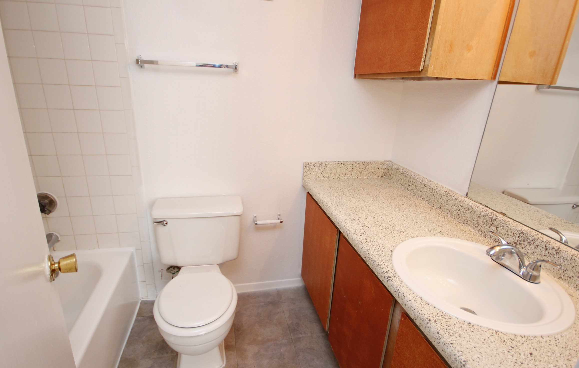 Bathroom at Marine Creek Apartments in Fort Worth, Texas