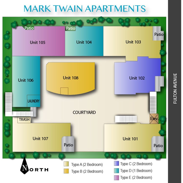 Mark Twain Apartments Site Plan