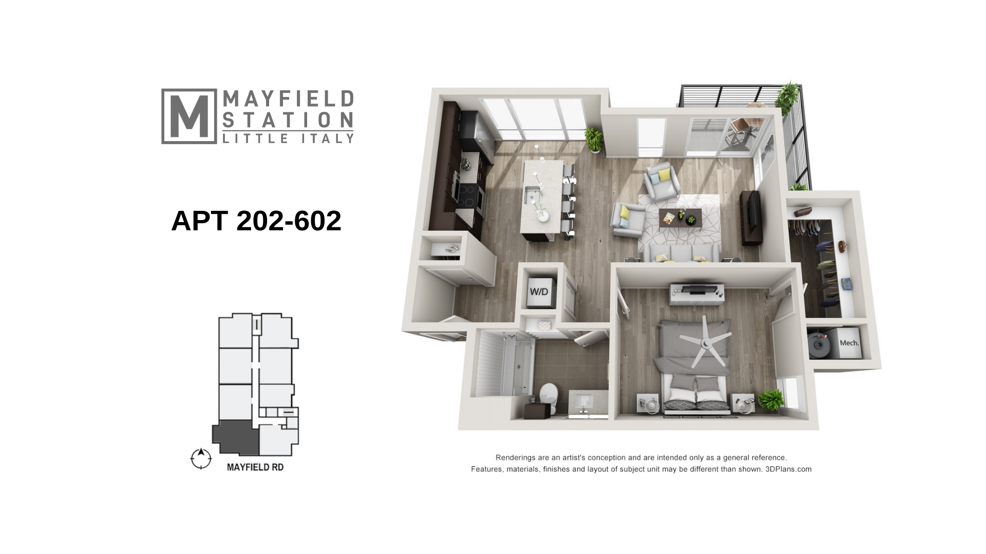 Mayfield Station Apartments - Floorplan - APT 202-602