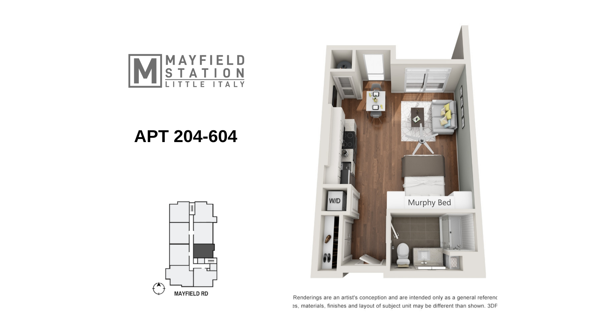 Mayfield Station Apartments - Floorplan - APT 204-604