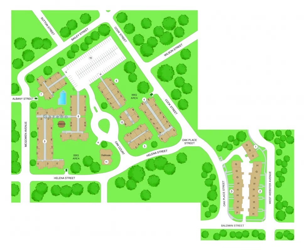 Midtown Arbor Place Apartments Site Plan