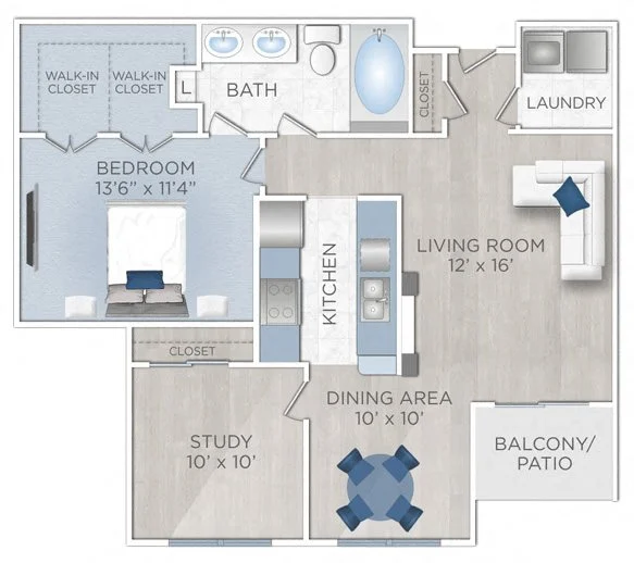 Floor plan layout for C